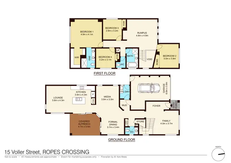 Floorplan of Homely house listing, 15 Voller Street, Ropes Crossing NSW 2760