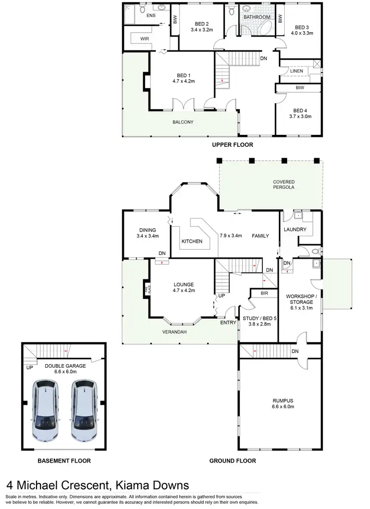Floorplan of Homely house listing, 4 Michael Crescent, Kiama Downs NSW 2533