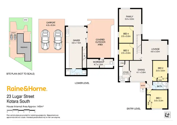 Floorplan of Homely house listing, 23 Lugar Street, Kotara South NSW 2289