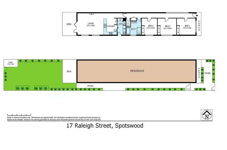 Floorplan of Homely house listing, 17 Raleigh Street, Spotswood VIC 3015