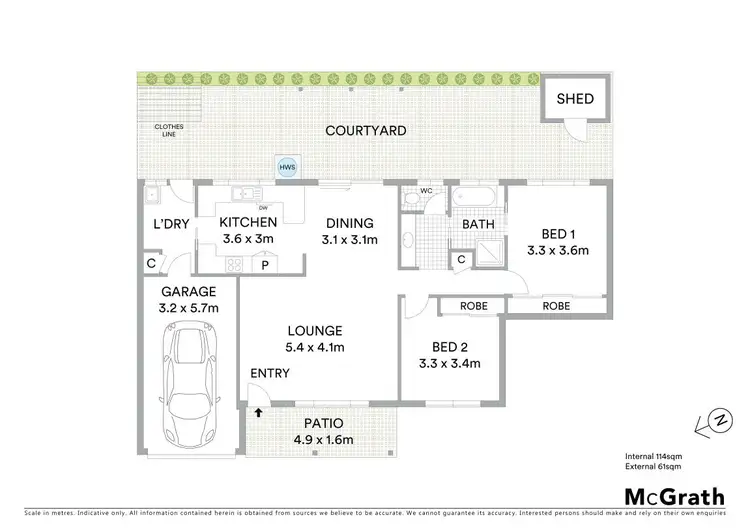 Floorplan of Homely villa listing, 2/82 Swift Street, Ballina NSW 2478