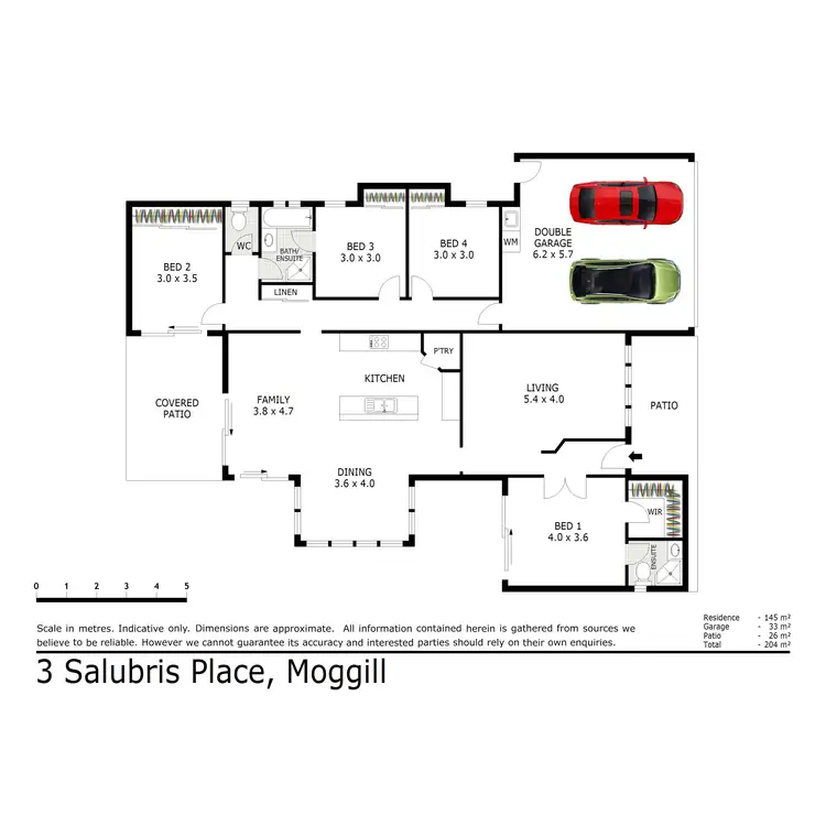 Floorplan of Homely house listing, 3 Salubris Place, Moggill QLD 4070
