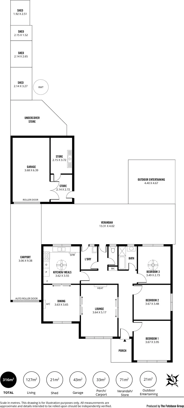 Floorplan of Homely house listing, 7 Kapoola Avenue, Felixstow SA 5070