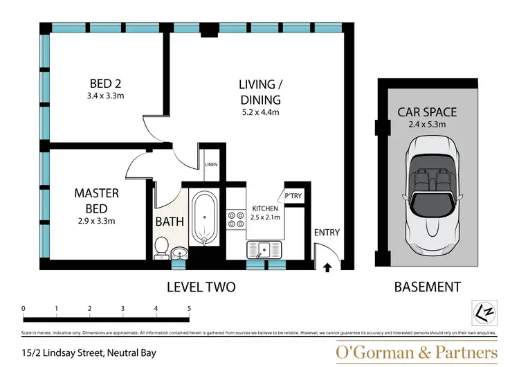Floorplan of Homely apartment listing, 15/2 Lindsay Street, Neutral Bay NSW 2089