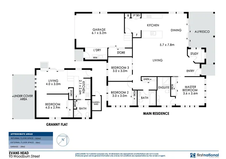 Floorplan of Homely house listing, 93 Woodburn Street, Evans Head NSW 2473