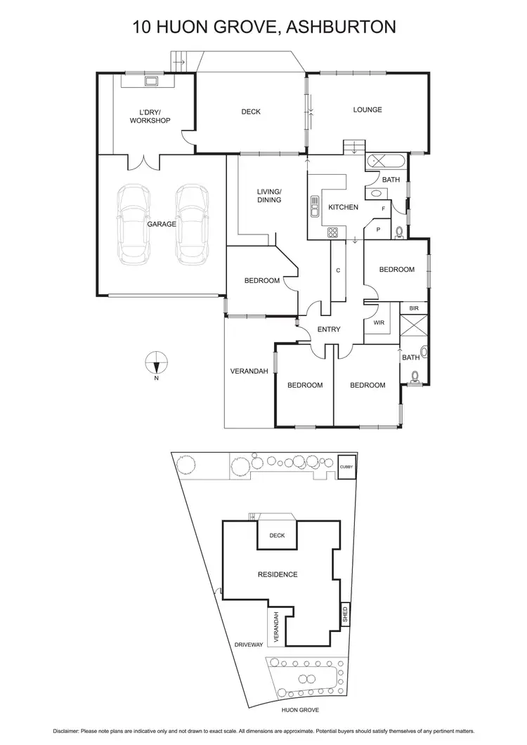 Floorplan of Homely house listing, 10 Huon Grove, Ashburton VIC 3147