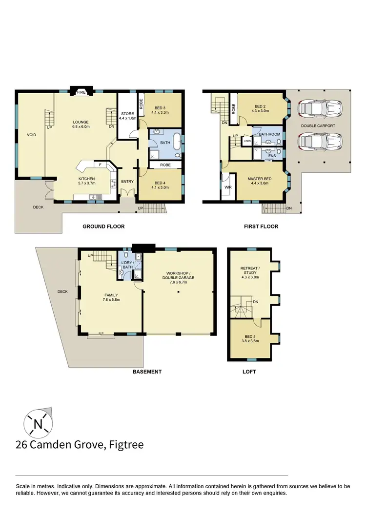 Floorplan of Homely house listing, 26 Camden Grove, Figtree NSW 2525