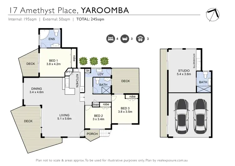 Floorplan of Homely house listing, 17 Amethyst Place, Yaroomba QLD 4573