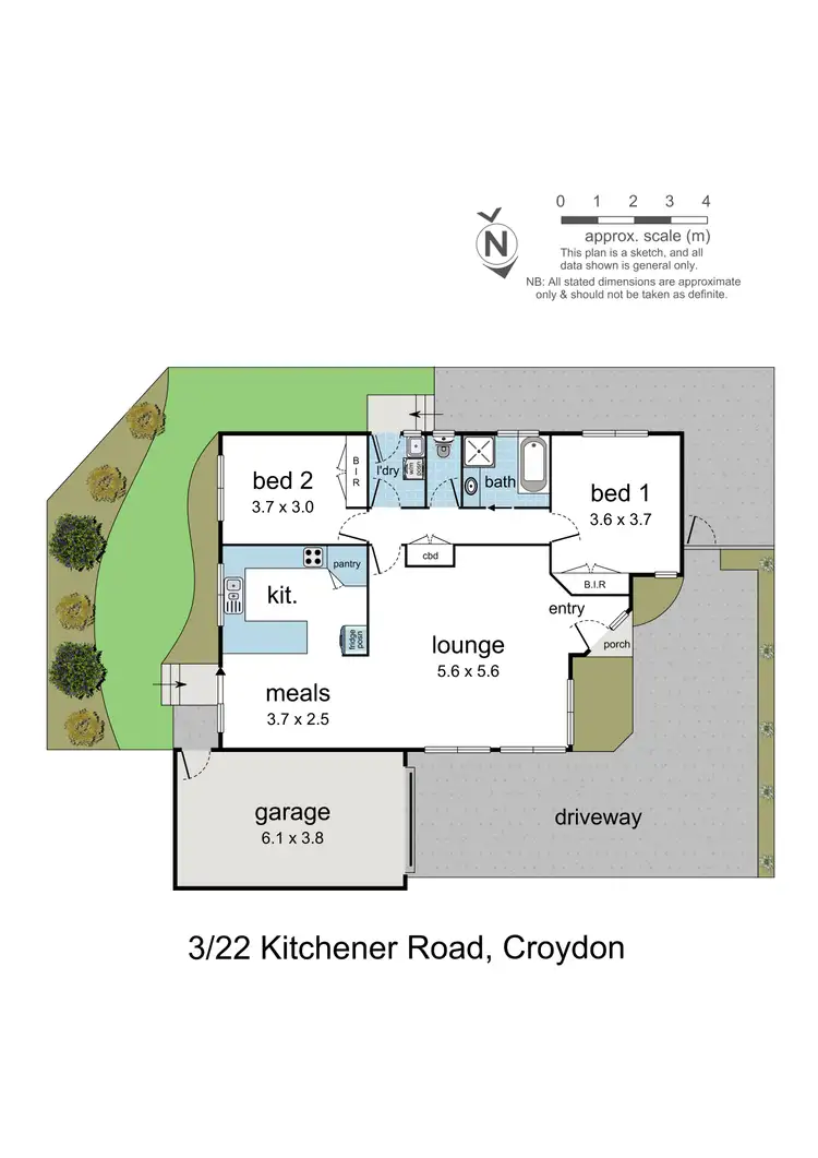 Floorplan of Homely unit listing, 3/22 Kitchener Road, Croydon VIC 3136