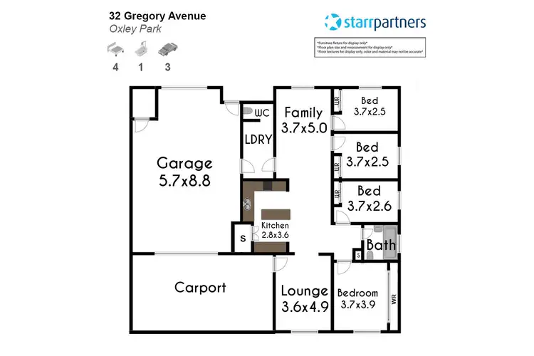 Floorplan of Homely house listing, 32 Gregory Avenue, Oxley Park NSW 2760