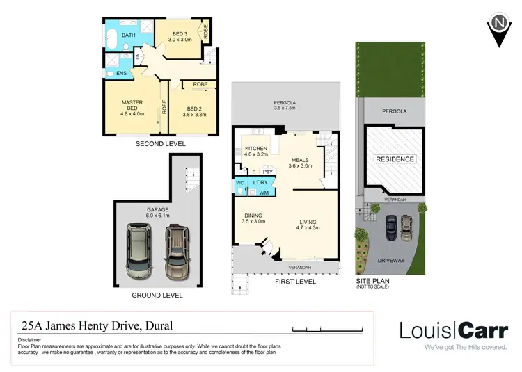 Floorplan of Homely semi-detached listing, 25A James Henty Drive, Dural NSW 2158