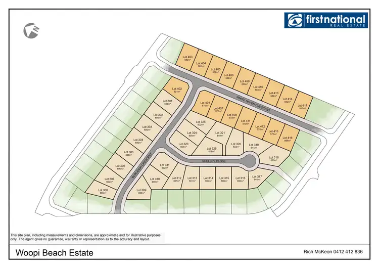 Floorplan of Homely land listing, LOT 405 Woopi Drive, Woolgoolga NSW 2456
