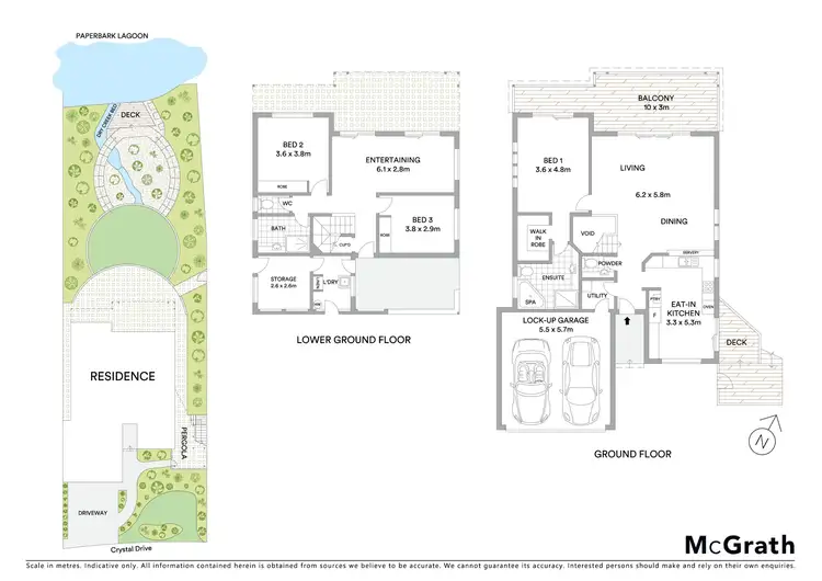 Floorplan of Homely house listing, 27 Crystal Drive, Sapphire Beach NSW 2450