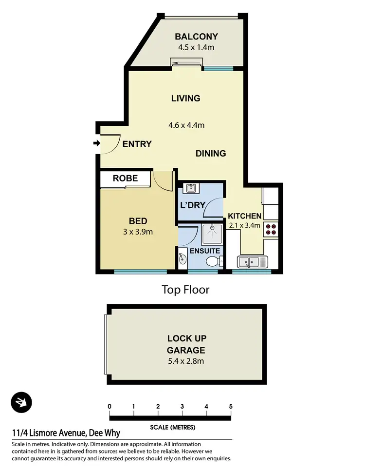 Floorplan of Homely apartment listing, 11/4 Lismore Avenue, Dee Why NSW 2099