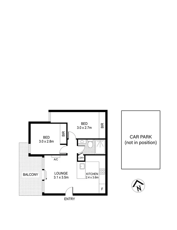 Floorplan of Homely apartment listing, 215/40-44 Pakington Street, St Kilda VIC 3182