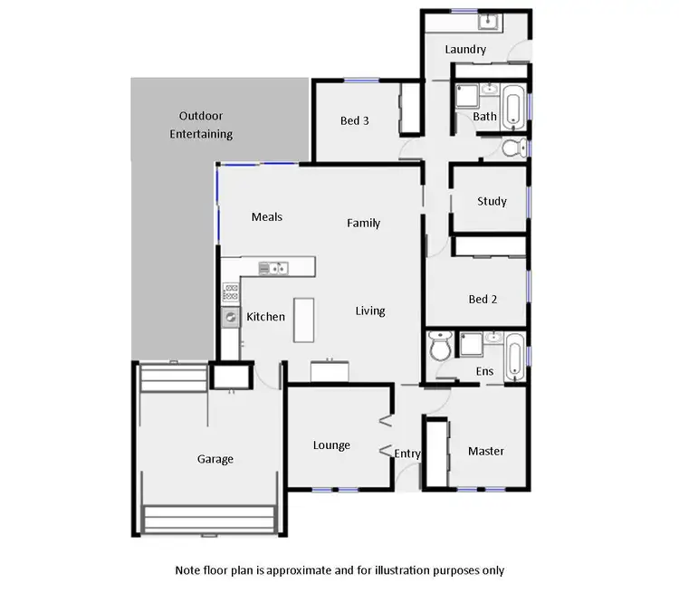 Floorplan of Homely house listing, 13 Burdekin Court, Red Cliffs VIC 3496
