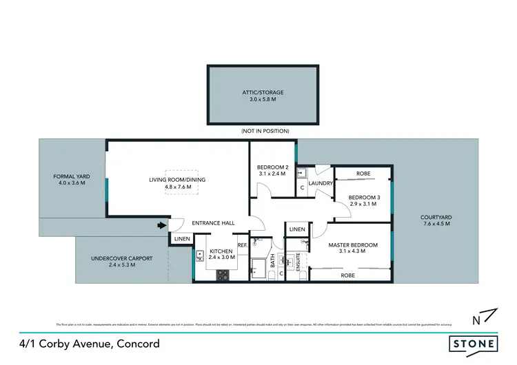 Floorplan of Homely apartment listing, 4/1 Corby Avenue, Concord NSW 2137