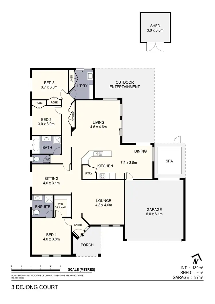 Floorplan of Homely house listing, 3 Dejong Court, Kangaroo Flat VIC 3555