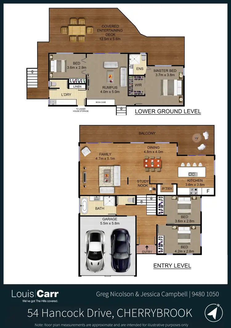 Floorplan of Homely house listing, 54 Hancock Drive, Cherrybrook NSW 2126