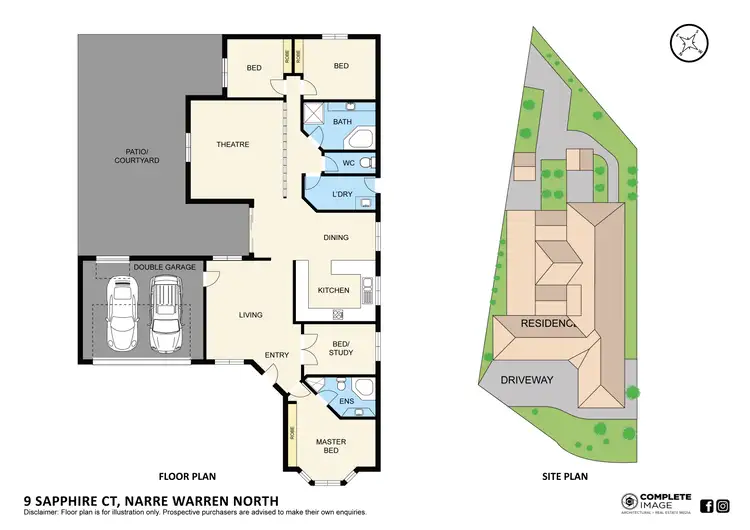 Floorplan of Homely house listing, 9 Sapphire Court, Narre Warren North VIC 3804