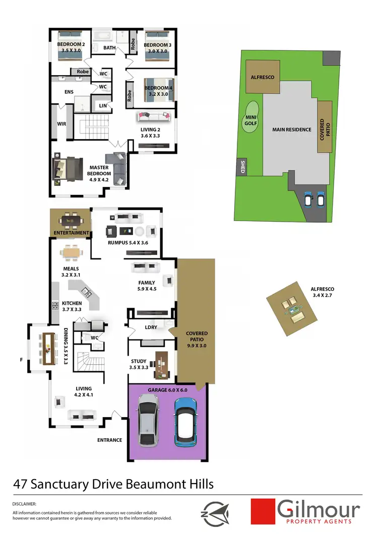 Floorplan of Homely house listing, 47 Sanctuary Drive, Beaumont Hills NSW 2155