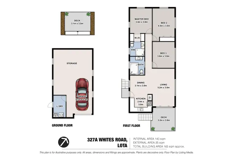 Floorplan of Homely house listing, 327A Whites Road, Lota QLD 4179