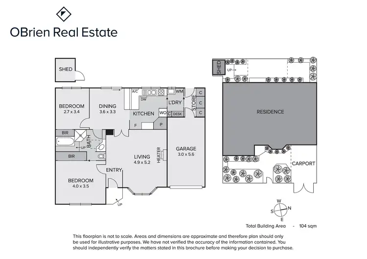 Floorplan of Homely unit listing, 19a The Crescent, Highett VIC 3190