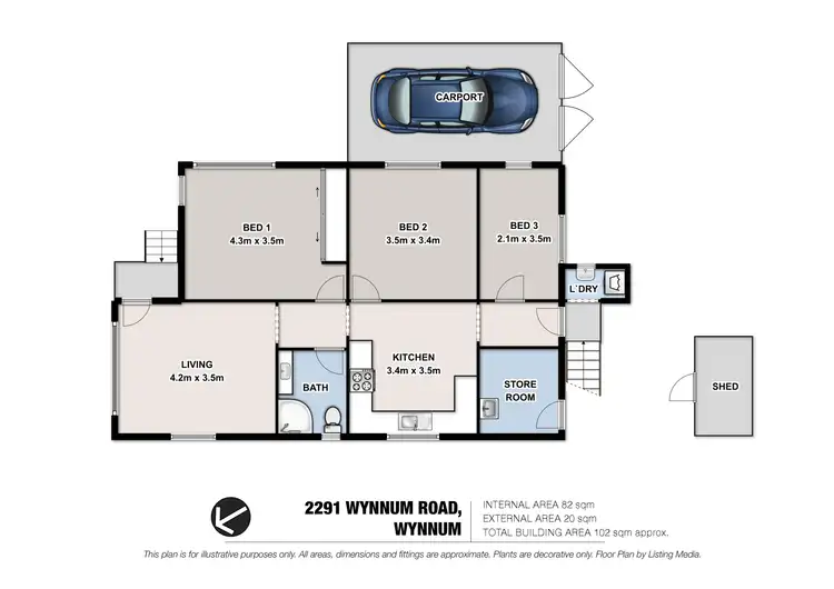 Floorplan of Homely house listing, 2291 Wynnum Road, Wynnum QLD 4178