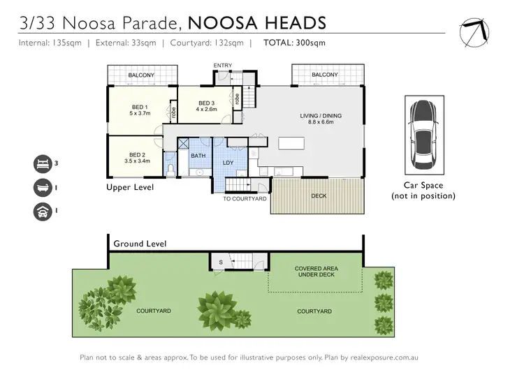 Floorplan of Homely apartment listing, 3/33 Noosa Parade, Noosa Heads QLD 4567