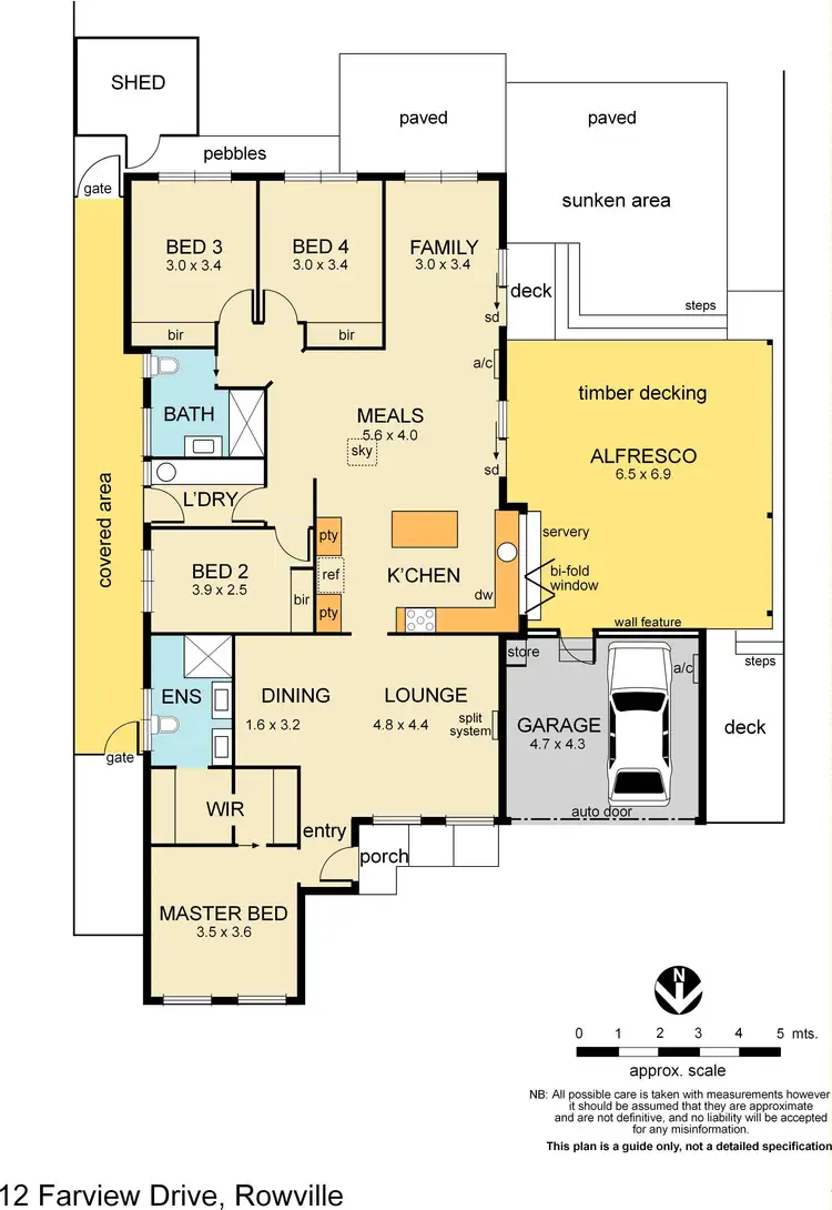 Floorplan of Homely house listing, 12 Farview Drive, Rowville VIC 3178