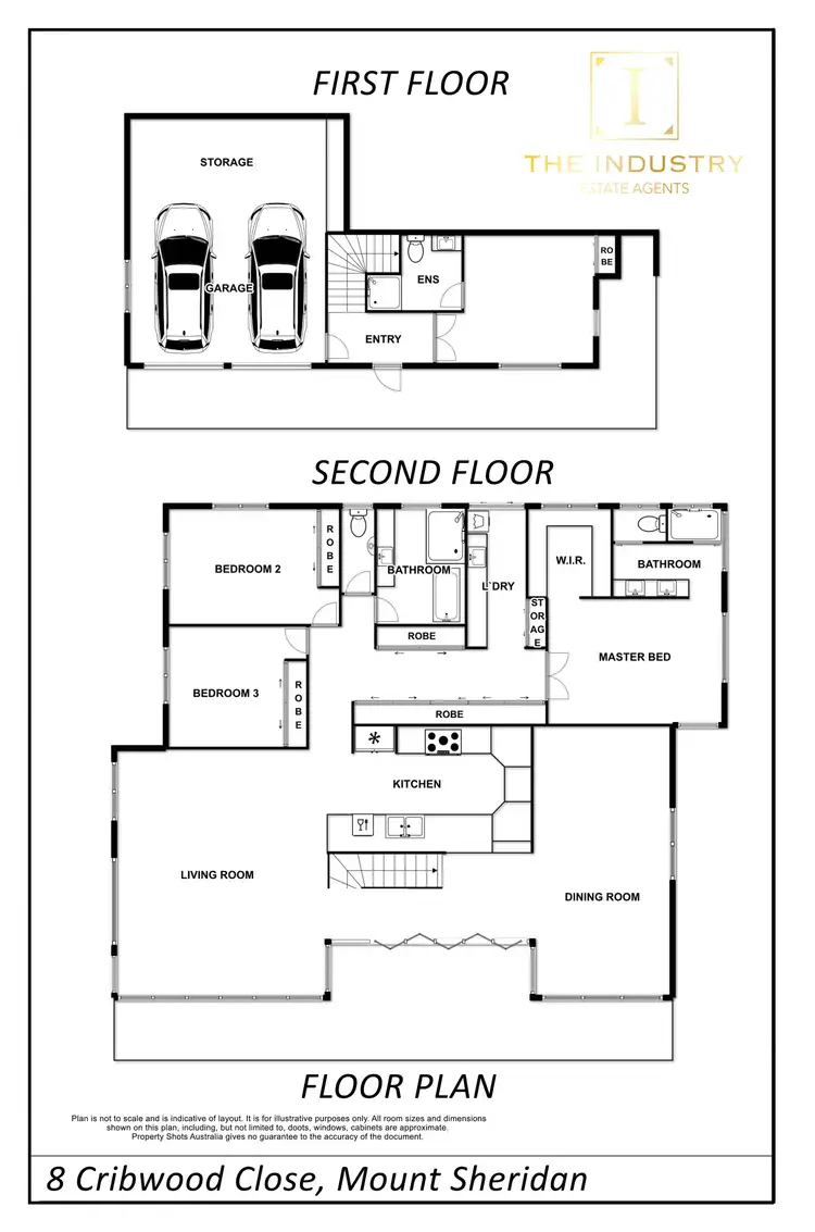 Floorplan of Homely house listing, 8 Cribwood Close, Mount Sheridan QLD 4868