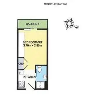 Floorplan of Homely apartment listing, 118/1453-1457 North Road, Clayton VIC 3168