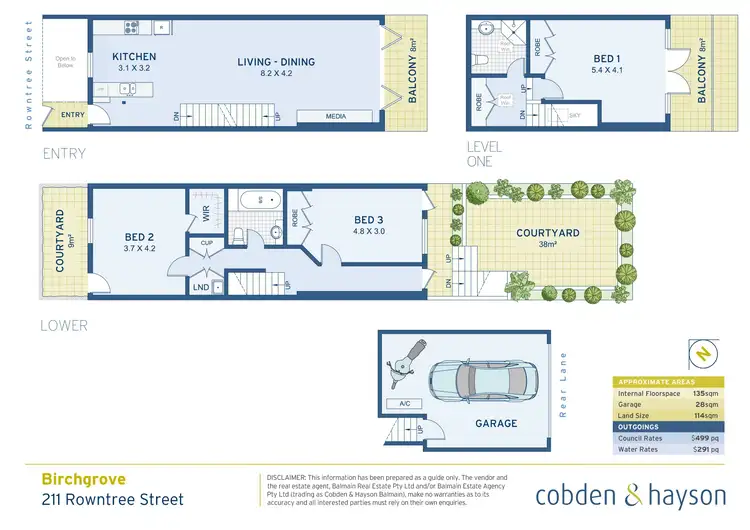 Floorplan of Homely house listing, 211 Rowntree Street, Birchgrove NSW 2041