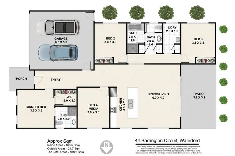 Floorplan of Homely house listing, 44 Barrington Circuit, Waterford QLD 4133