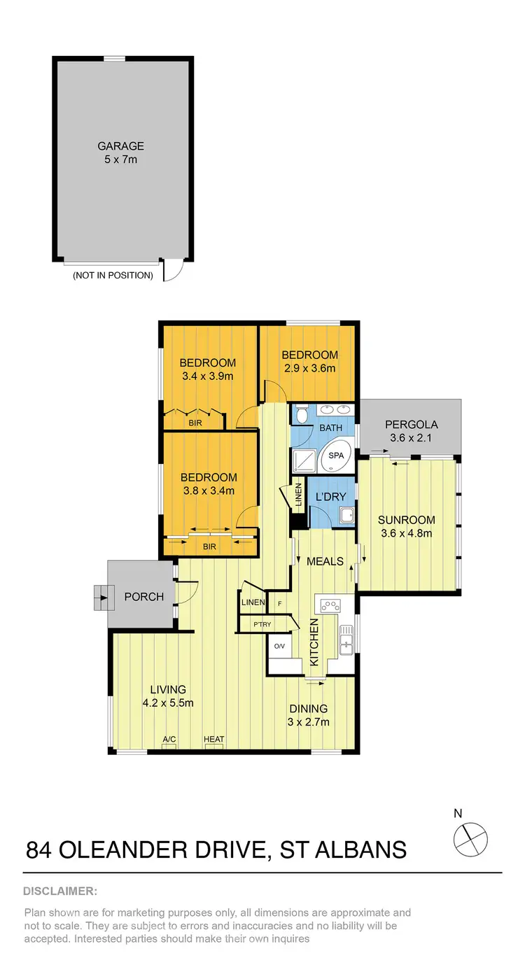 Floorplan of Homely house listing, 84 Oleander Drive, St Albans VIC 3021