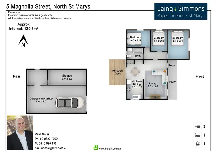 Floorplan of Homely house listing, 5 Magnolia Street, North St Marys NSW 2760