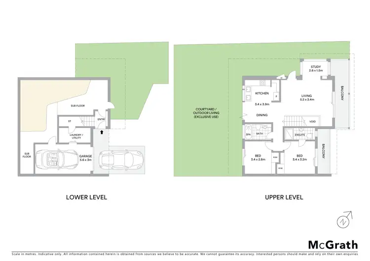 Floorplan of Homely townhouse listing, 14/23-25 Cook Street, Glebe NSW 2037