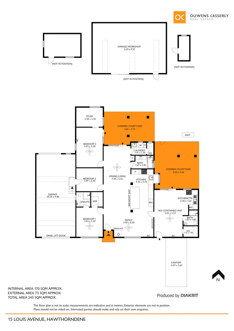 Floorplan of Homely house listing, 15 Louis Avenue, Hawthorndene SA 5051