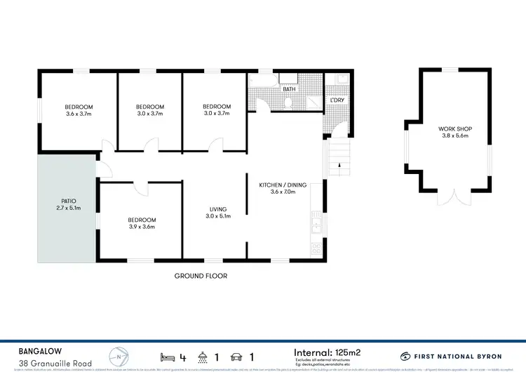 Floorplan of Homely house listing, 38 Granuaille Road, Bangalow NSW 2479