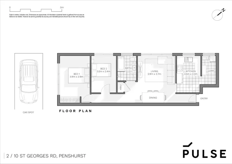 Floorplan of Homely apartment listing, 2/10 St Georges Road, Penshurst NSW 2222
