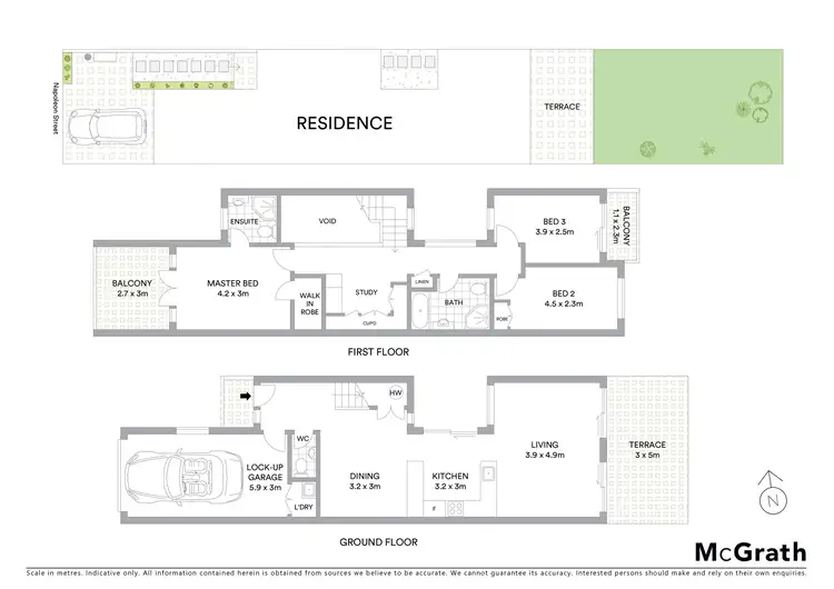 Floorplan of Homely townhouse listing, 1/31 Napoleon Street, Rosebery NSW 2018