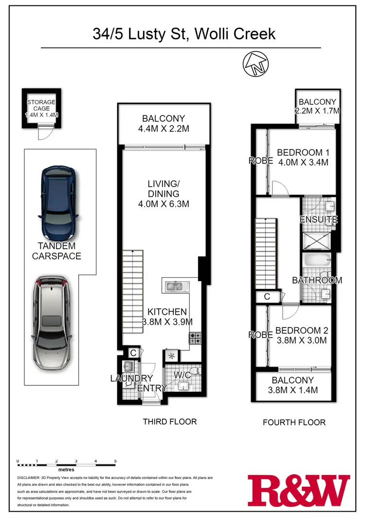 Floorplan of Homely apartment listing, 34/5 Lusty Street, Wolli Creek NSW 2205