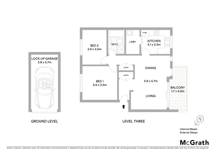 Floorplan of Homely unit listing, 23/4 Ball Avenue, Eastwood NSW 2122