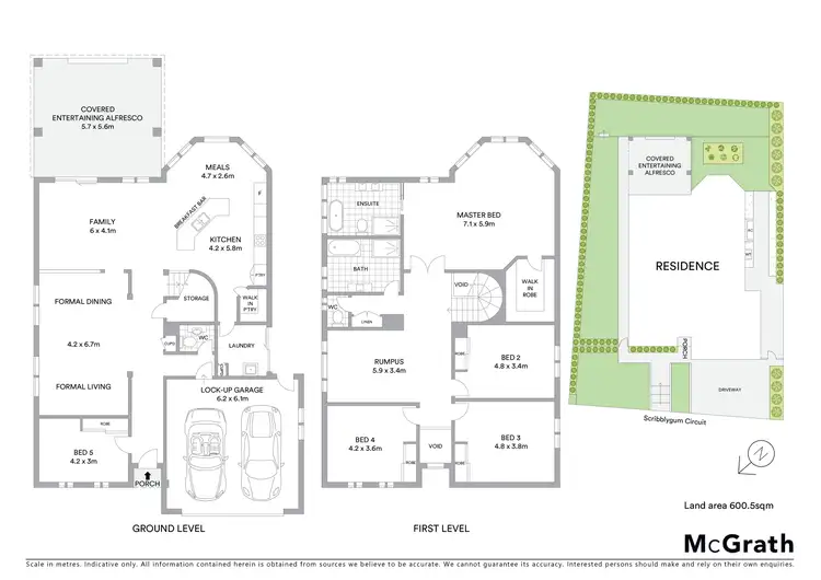 Floorplan of Homely house listing, 20 Scribblygum Circuit, Rouse Hill NSW 2155