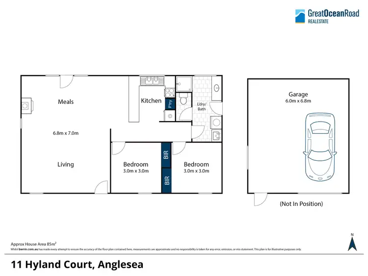 Floorplan of Homely house listing, 11 Hyland Court, Anglesea VIC 3230