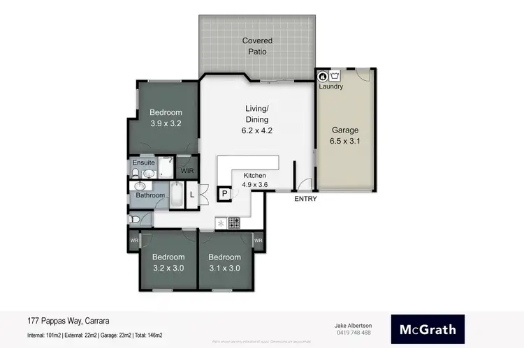 Floorplan of Homely house listing, 177 Pappas Way, Carrara QLD 4211