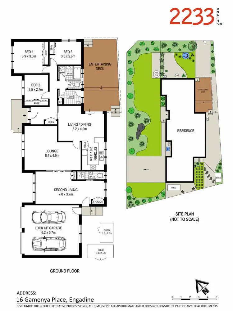 Floorplan of Homely house listing, 16 Gamenya Place, Engadine NSW 2233