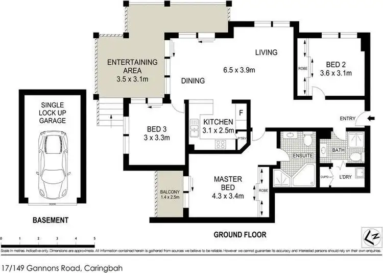 Floorplan of Homely apartment listing, 17/149-151 Gannons Road, Caringbah South NSW 2229