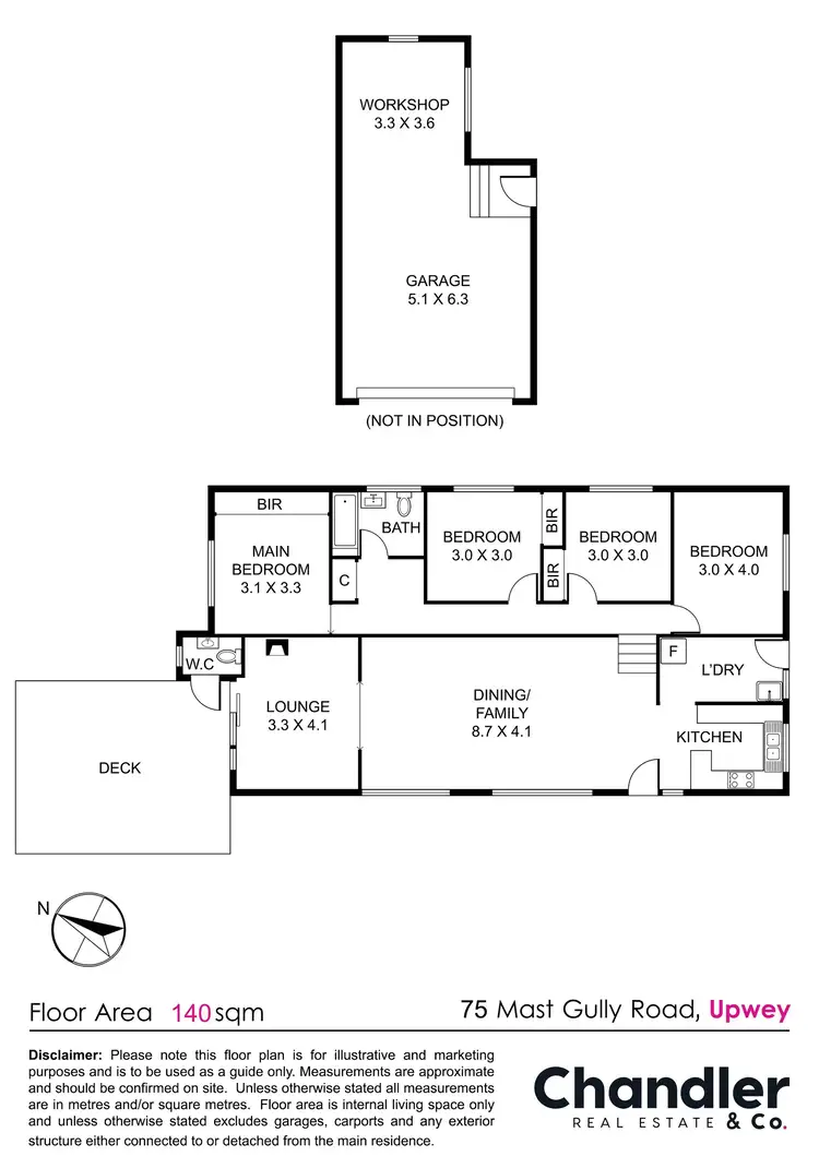 Floorplan of Homely house listing, 75 Mast Gully Road, Upwey VIC 3158