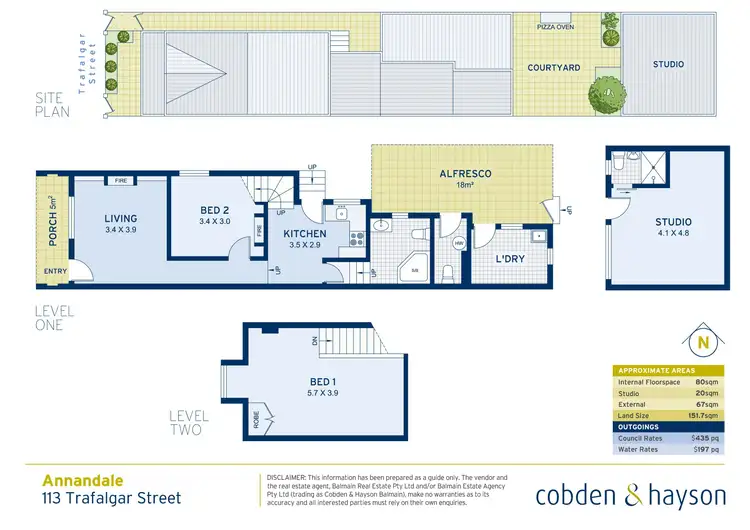 Floorplan of Homely house listing, 113 Trafalgar Street, Annandale NSW 2038